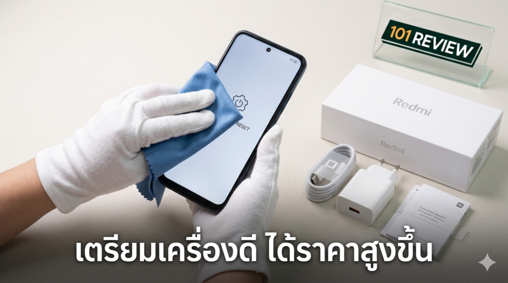 จำนำ Redmi มือสอง ได้เงินเท่าไหร่? เช็คราคาทุกรุ่น แนะนำร้านให้ราคาดี 2569 2 ตรียม Redmi ก่อนนำไปจำนำ กล่องครบ อุปกรณ์ครบชุด ล้างข้อมูลก่อนจำนำ