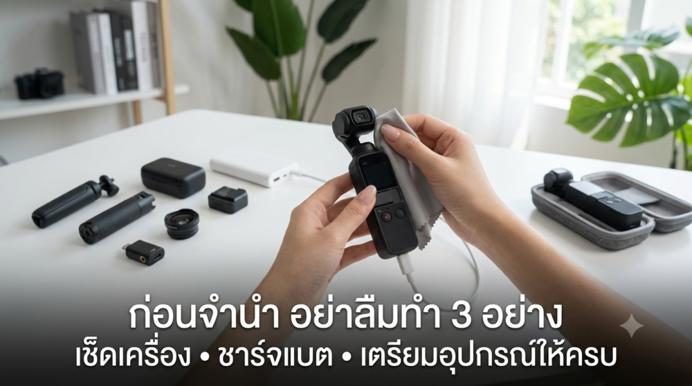 ฝาก DJI Osmo Pocket 4 ได้เท่าไหร่? ร้านไหนดีที่สุด 3 อุปกรณ์ครบกล่อง DJI Osmo Pocket 4 ช่วยให้ราคาจำนำสูงขึ้น